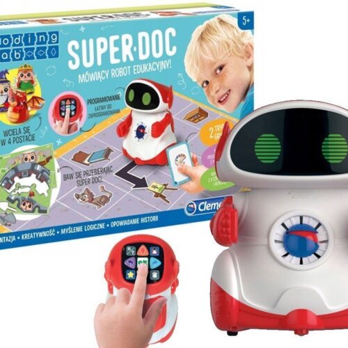 Robot do nauki kodowania na macie edukacyjnej