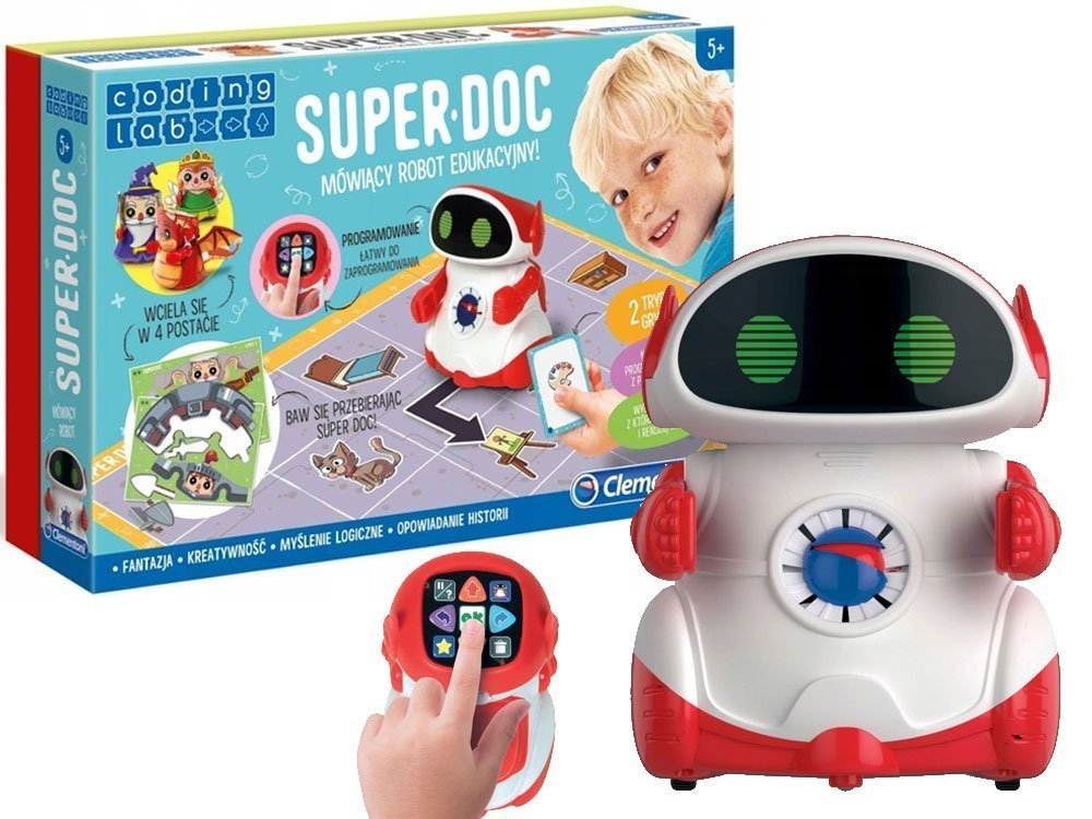 Robot do nauki kodowania na macie edukacyjnej